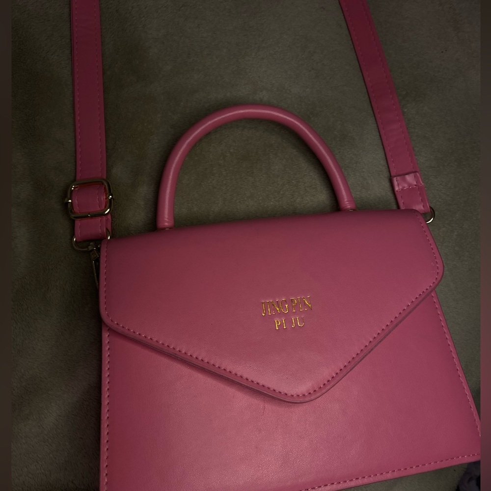 Pink cross body bag